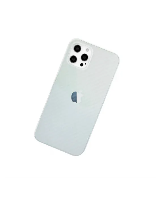 Apple İphone 12 Pro Max Kılıf Karbon Pp Silikon - Şeffaf
