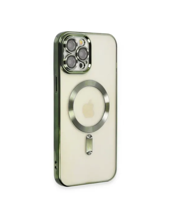 Apple İphone 12 Pro Max Kılıf Kross Magneticsafe Kapak - Koyu Yeşil