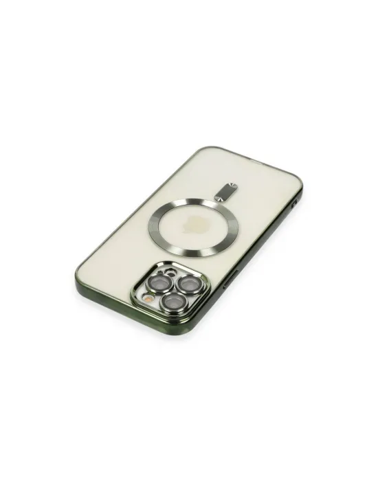 Apple İphone 12 Pro Max Kılıf Kross Magneticsafe Kapak - Koyu Yeşil