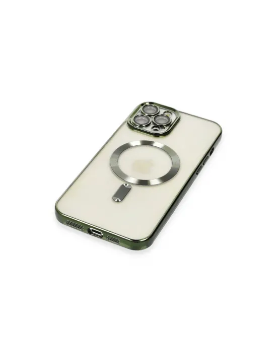 Apple İphone 12 Pro Max Kılıf Kross Magneticsafe Kapak - Koyu Yeşil
