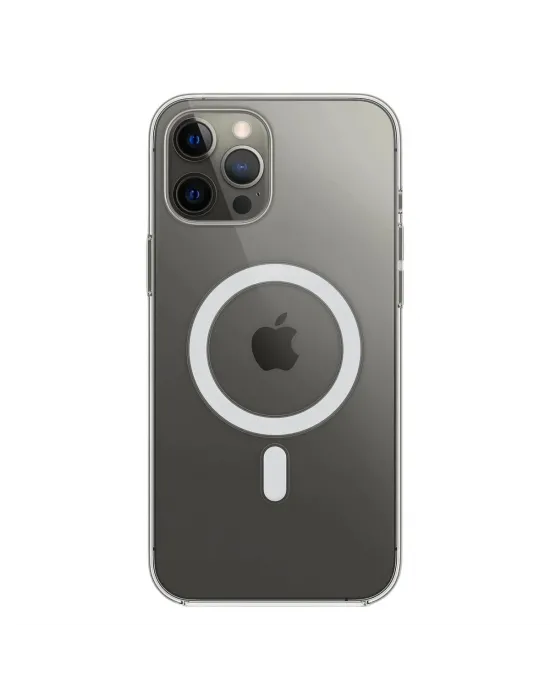 Apple İphone 12 Pro Max Kılıf Magneticsafe Şeffaf Silikon - Şeffaf
