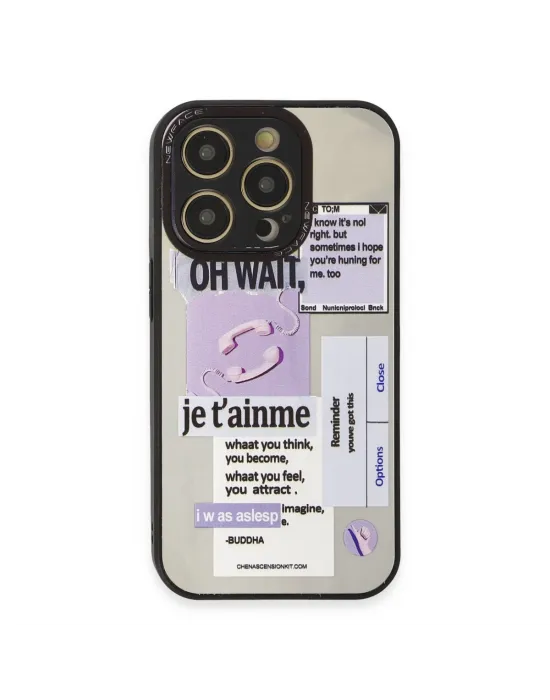 Apple İphone 12 Pro Max Kılıf Mirror Desenli Kapak - Mirror - 4