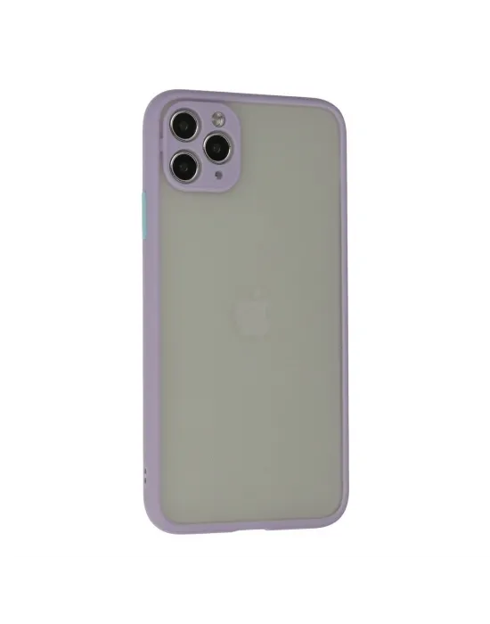 Apple İphone 12 Pro Max Kılıf Montreal Silikon Kapak - Mor