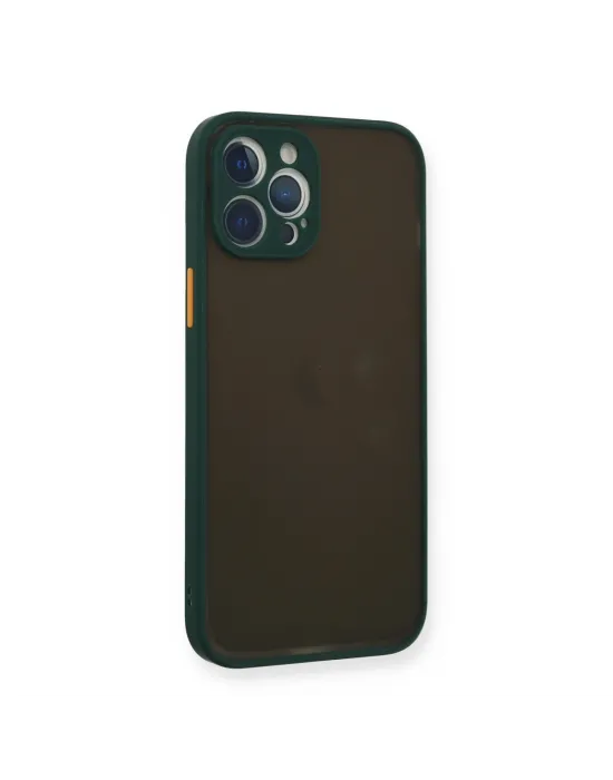 Apple İphone 12 Pro Max Kılıf Montreal Silikon Kapak - Yeşil