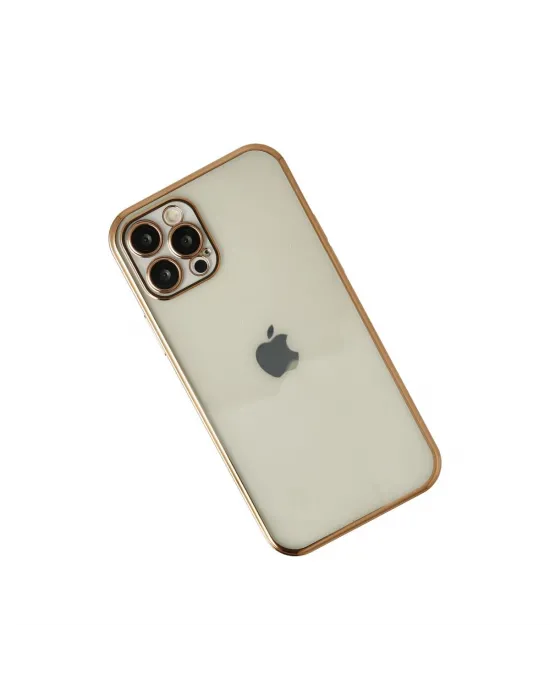 Apple İphone 12 Pro Max Kılıf Razer Lensli Silikon - Gold