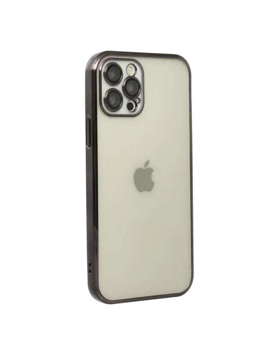 Apple İphone 12 Pro Max Kılıf Razer Lensli Silikon - Siyah