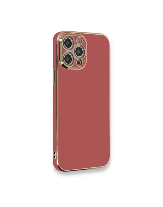 Apple İphone 12 Pro Max Kılıf Volet Silikon - Kırmızı