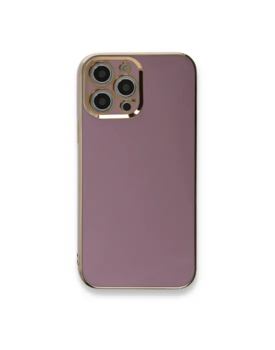 Apple İphone 12 Pro Max Kılıf Volet Silikon - Mor