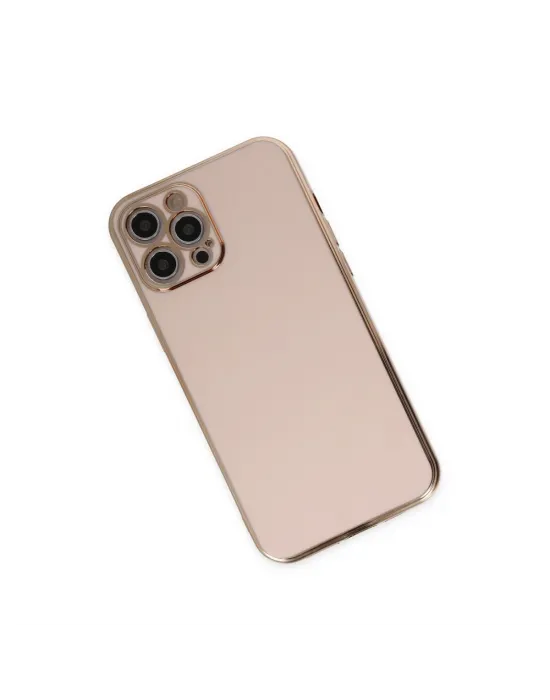 Apple İphone 12 Pro Max Kılıf Volet Silikon - Pembe