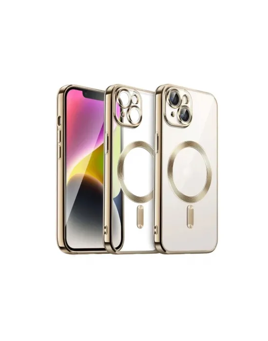 Apple İphone 13 Kılıf Kross Magneticsafe Kapak - Gold