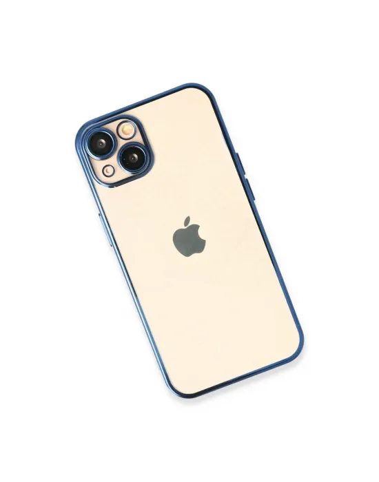 Apple İphone 13 Kılıf Razer Lensli Silikon - Açık Mavi