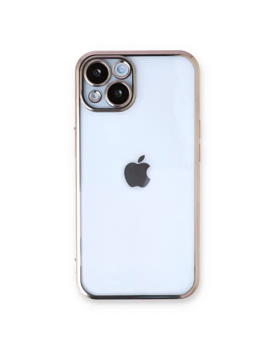 Apple İphone 13 Kılıf Razer Lensli Silikon - Gold