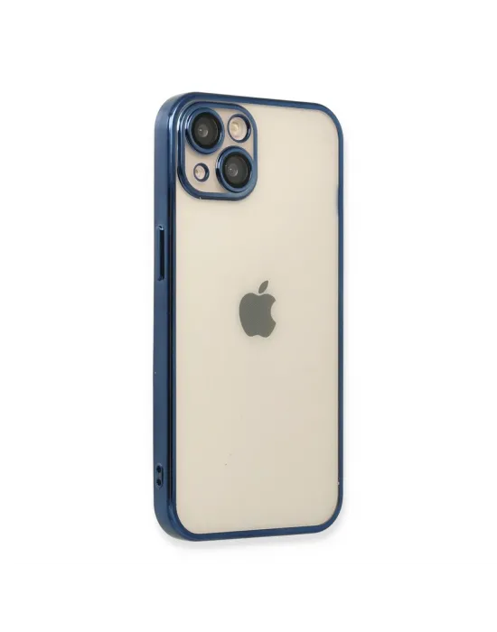 Apple İphone 13 Kılıf Razer Lensli Silikon - Lacivert