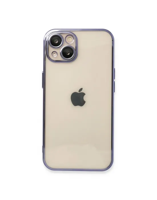Apple İphone 13 Kılıf Razer Lensli Silikon - Mor