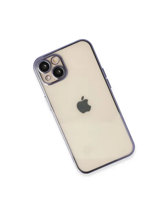 Apple İphone 13 Kılıf Razer Lensli Silikon - Mor