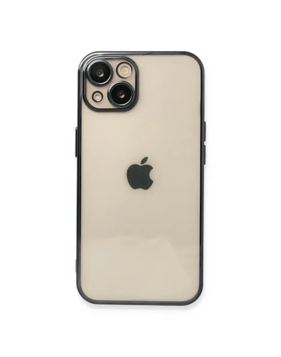 Apple İphone 13 Kılıf Razer Lensli Silikon - Siyah