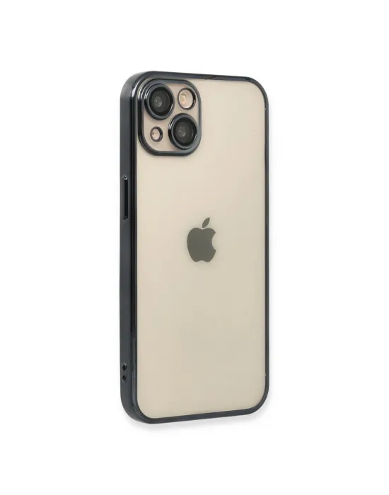 Apple İphone 13 Kılıf Razer Lensli Silikon - Siyah