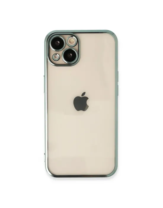 Apple İphone 13 Kılıf Razer Lensli Silikon - Yeşil