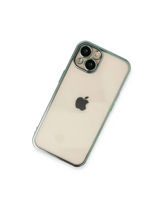 Apple İphone 13 Kılıf Razer Lensli Silikon - Yeşil