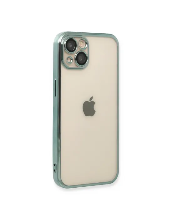 Apple İphone 13 Kılıf Razer Lensli Silikon - Yeşil