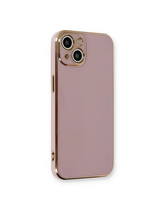 Apple İphone 13 Kılıf Volet Silikon - Mor