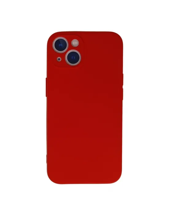 Apple İphone 13 Mini Kılıf Nano İçi Kadife Silikon - Kırmızı