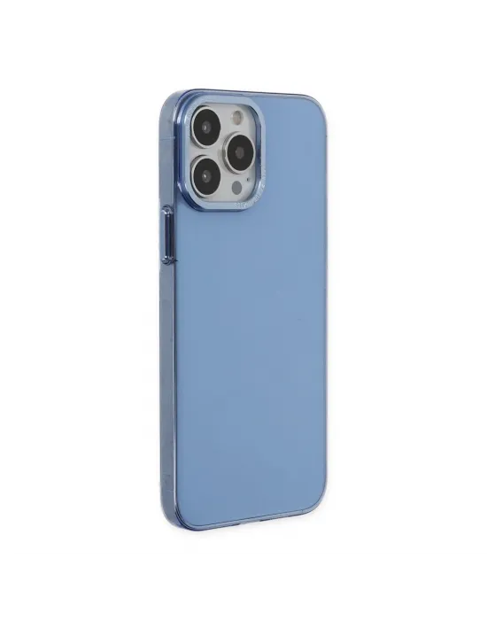 Apple İphone 13 Pro Kılıf Anka Pc Sert Metal Kapak - Mavi