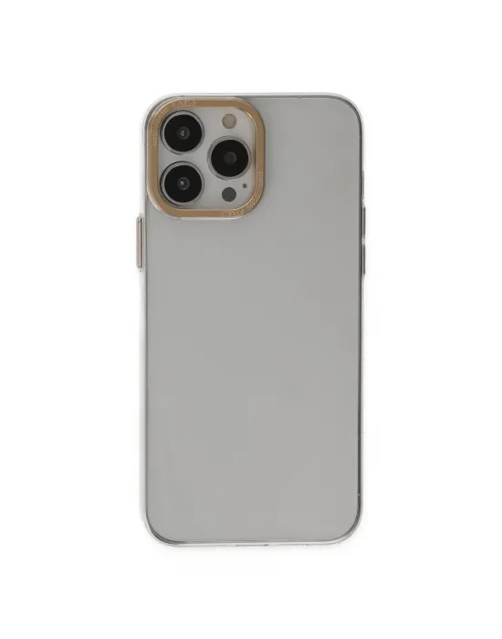 Apple İphone 13 Pro Kılıf Anka Pc Sert Metal Kapak - Şeffaf