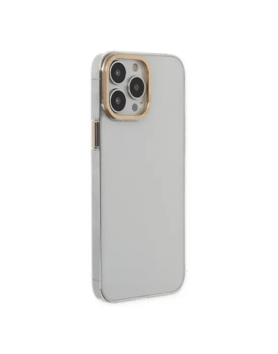 Apple İphone 13 Pro Kılıf Anka Pc Sert Metal Kapak - Şeffaf