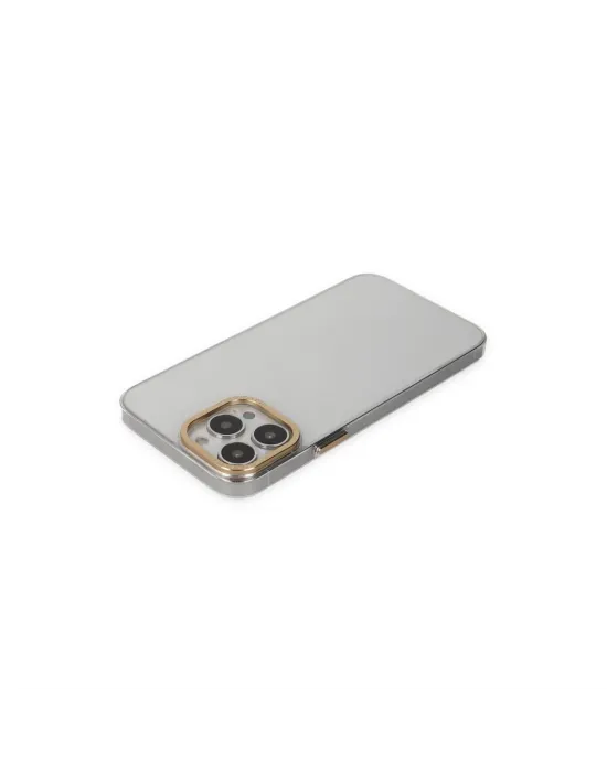Apple İphone 13 Pro Kılıf Anka Pc Sert Metal Kapak - Şeffaf