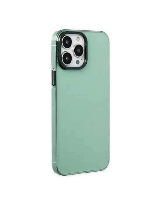 Apple İphone 13 Pro Kılıf Anka Pc Sert Metal Kapak - Yeşil