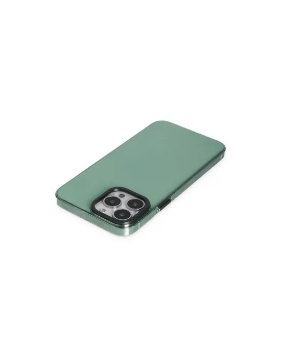 Apple İphone 13 Pro Kılıf Anka Pc Sert Metal Kapak - Yeşil