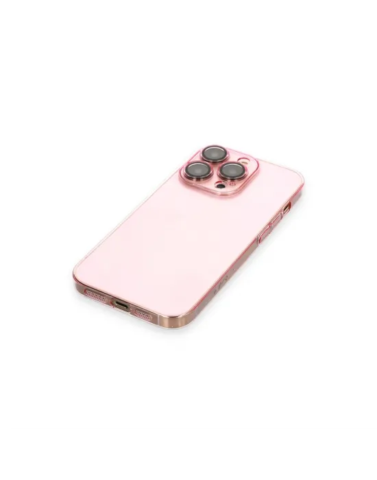Apple İphone 13 Pro Kılıf Armada Lensli Kapak - Rose Gold