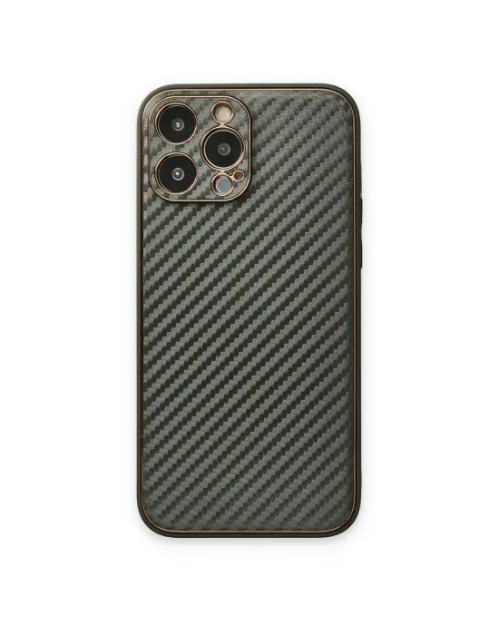 Apple İphone 13 Pro Kılıf Coco Karbon Silikon - Füme