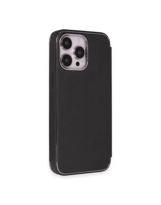 Apple İphone 13 Pro Kılıf Dolpin Kapaklı - Siyah