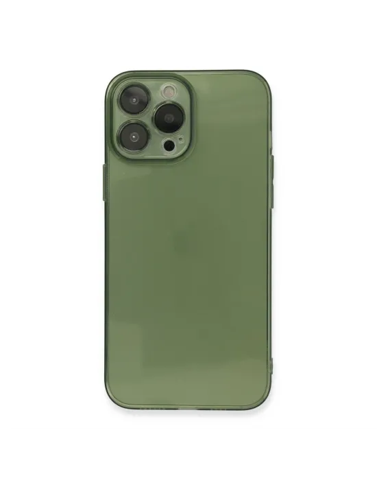 Apple İphone 13 Pro Kılıf Fly Lens Silikon - Yeşil