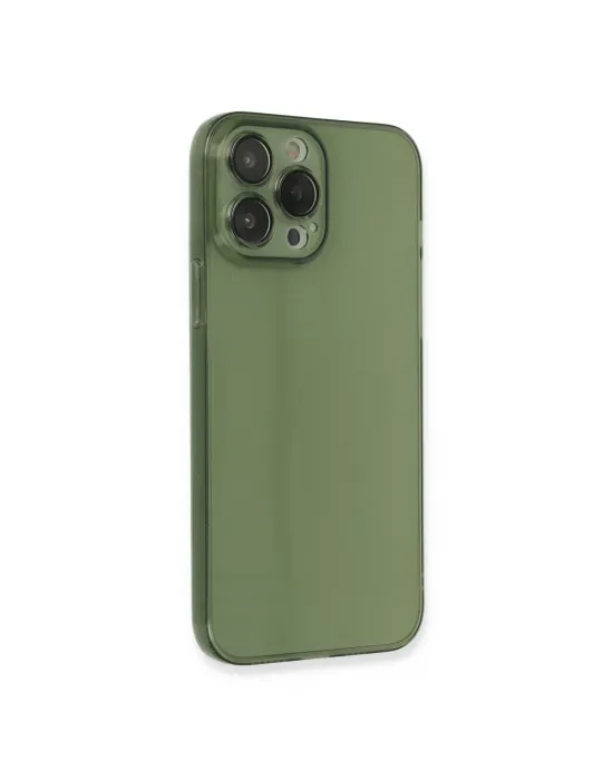 Apple İphone 13 Pro Kılıf Fly Lens Silikon - Yeşil