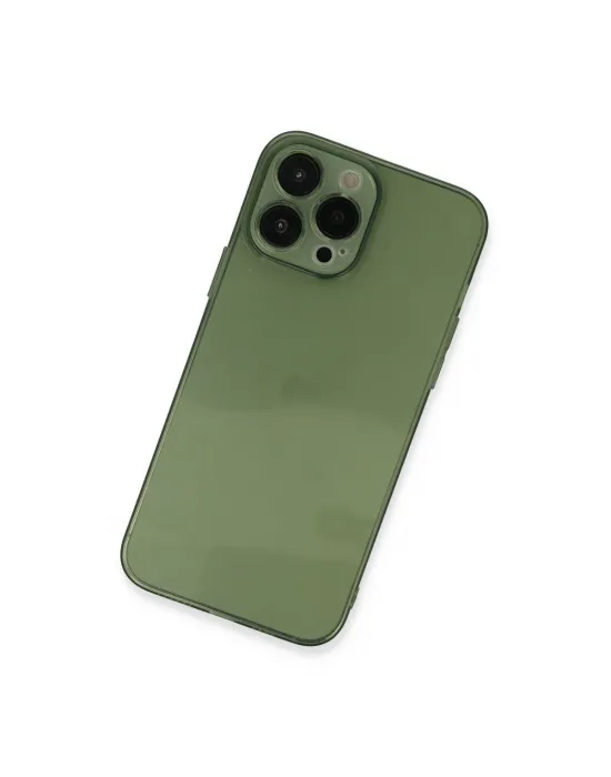 Apple İphone 13 Pro Kılıf Fly Lens Silikon - Yeşil