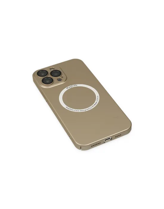 Apple İphone 13 Pro Kılıf Jack Magneticsafe Lens Silikon - Gold