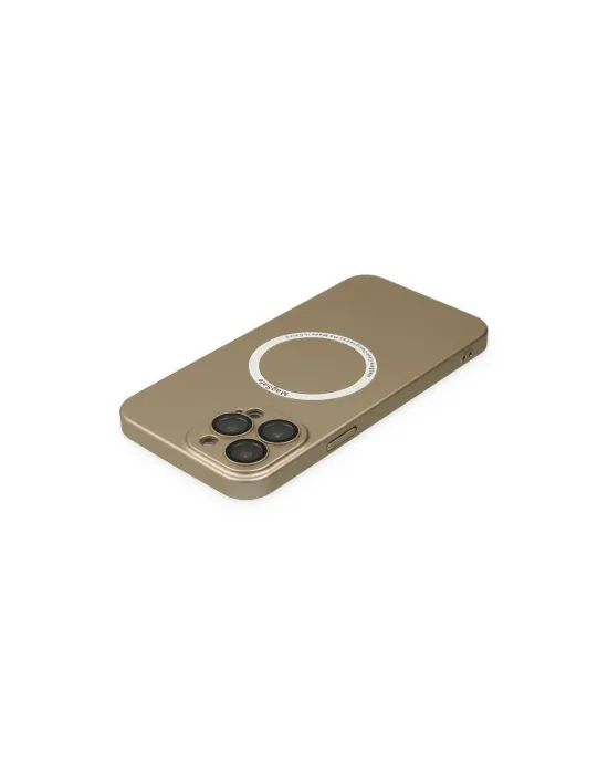 Apple İphone 13 Pro Kılıf Jack Magneticsafe Lens Silikon - Gold