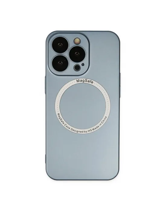 Apple İphone 13 Pro Kılıf Jack Magneticsafe Lens Silikon - Sierra Blue