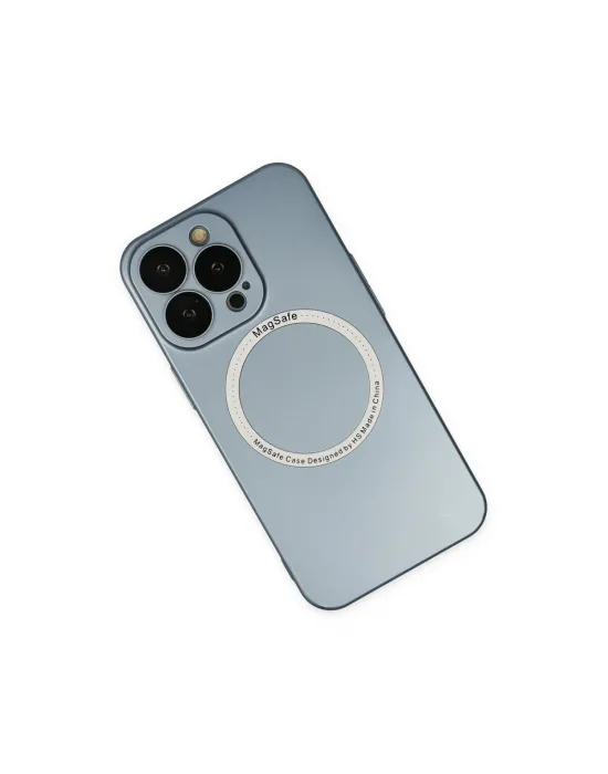 Apple İphone 13 Pro Kılıf Jack Magneticsafe Lens Silikon - Sierra Blue