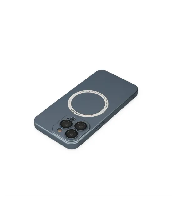 Apple İphone 13 Pro Kılıf Jack Magneticsafe Lens Silikon - Sierra Blue