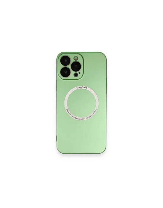 Apple İphone 13 Pro Kılıf Jack Magneticsafe Lens Silikon - Yeşil