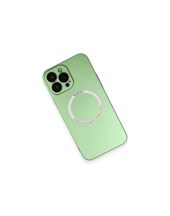 Apple İphone 13 Pro Kılıf Jack Magneticsafe Lens Silikon - Yeşil