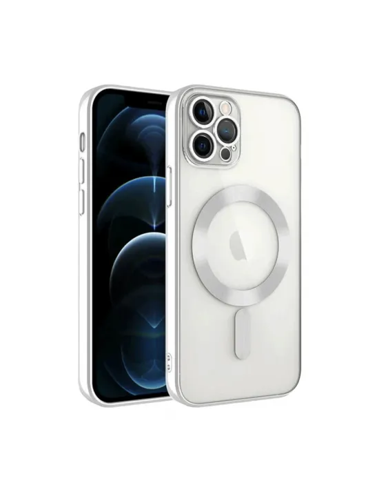 Apple İphone 13 Pro Kılıf Kross Magneticsafe Kapak - Gümüş
