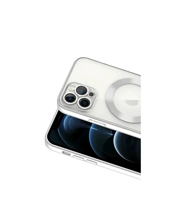 Apple İphone 13 Pro Kılıf Kross Magneticsafe Kapak - Gümüş