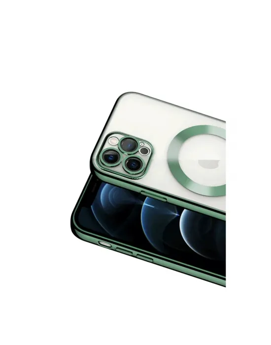 Apple İphone 13 Pro Kılıf Kross Magneticsafe Kapak - Koyu Yeşil
