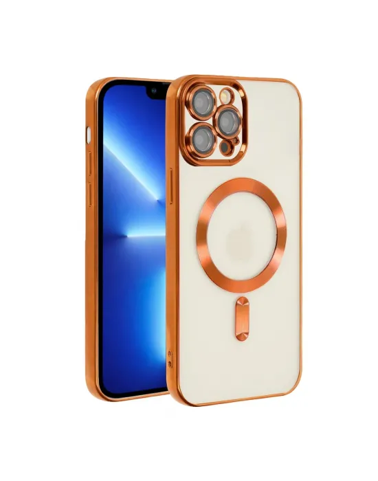Apple İphone 13 Pro Kılıf Kross Magneticsafe Kapak - Turuncu