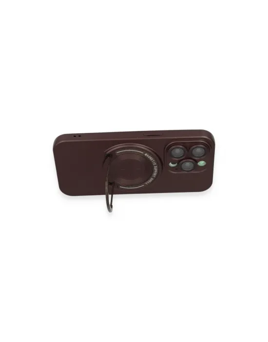 Apple İphone 13 Pro Kılıf Lukka Magneticsafe Kapak - Kahverengi